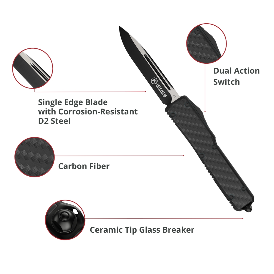 2Krate tactical OTF Knife Images